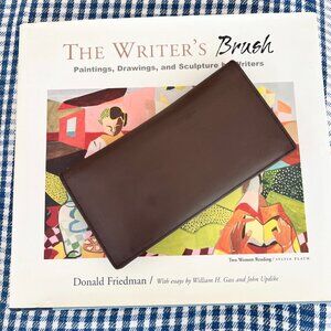 Vintage 90s Ermenegildo Zegna logo embossed leather billfold bifold long